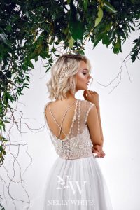 Brautkleid mit schönen Rückenausschnitt